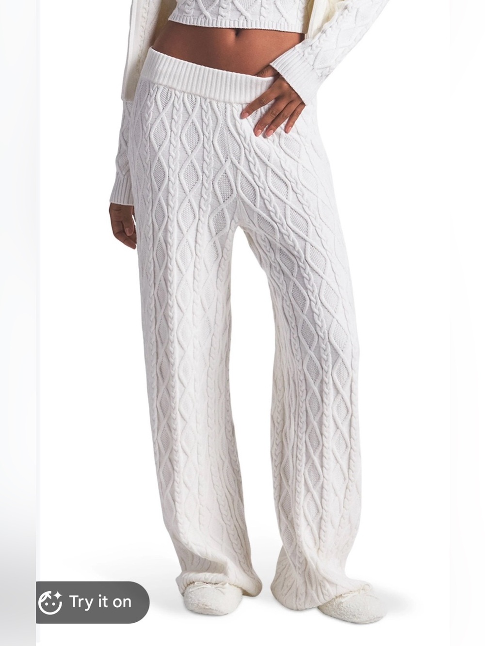 SKIMS Snow Bunny Straight Leg Pants XL